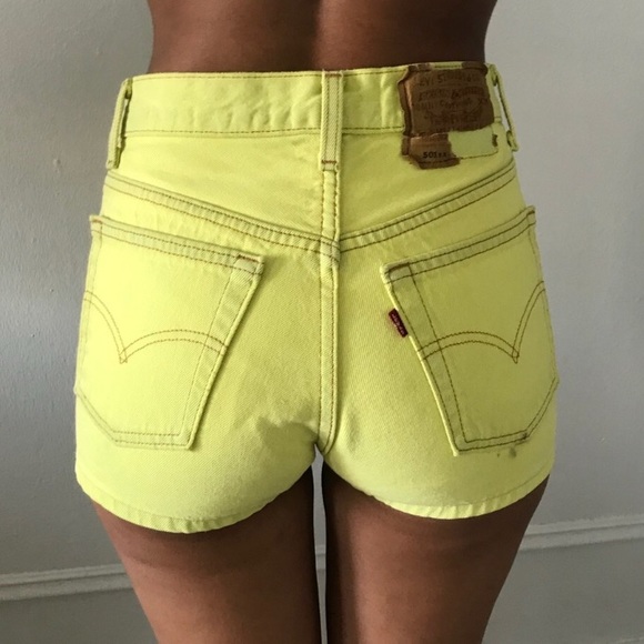 Levi's Pants - Levi’s vintage neon yellow shorts